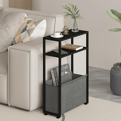 Leomonio Narrow Side Table, Slim End Tables - Image 3