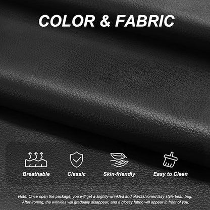 Hobestluk Giant Bean Bag Chair Lazy Floor Sofa, Memory Foam Fireside Sofa - Image 6