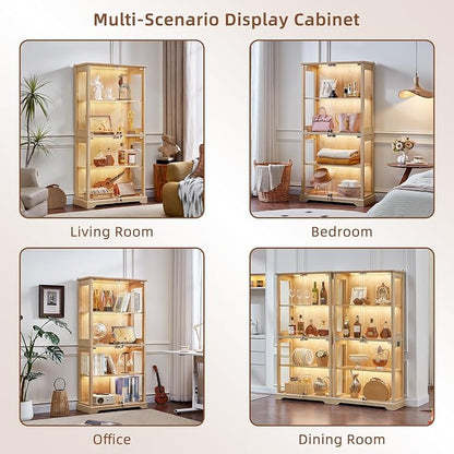 LELELINKY Farmhouse Display Cabinet - Image 8