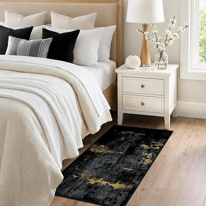 RELEANY Washable Area Rugs 2'x4' Non-Slip Modern Abstract Soft - Image 2