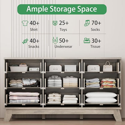 Xixini Fluted Dresser for Bedroom - Image 3