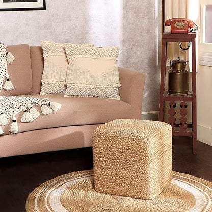 REDEARTH · Cube Pouf Foot Stool Ottoman - Image 2