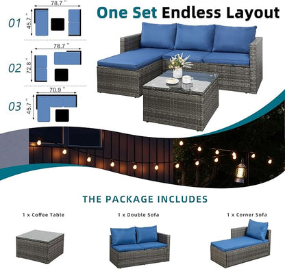 SUNLEI 4-Piece Patio Furniture Set - Image 6