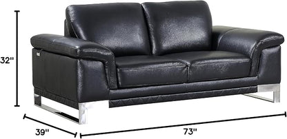 Blackjack Furniture Weston Collection Genuine Italian Leather Living Room - Image 13