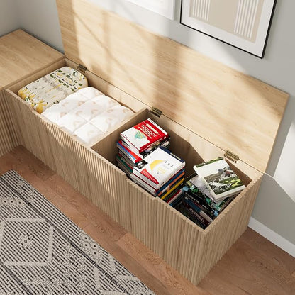 Bobve L-Shape Storage Bench - Image 7