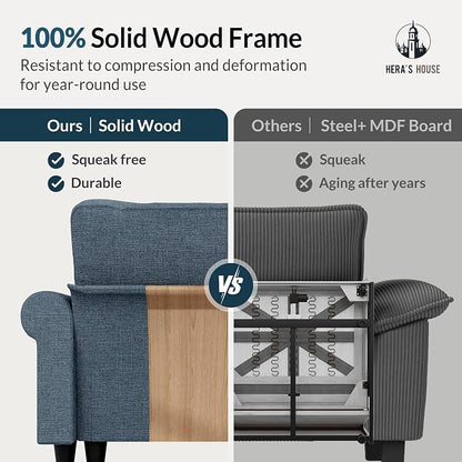HERA'S HOUSE 3 Pieces Modular Sectional Sofa Sets, Oversized Couch Set - Image 8