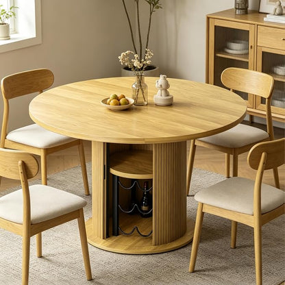 Wildhome Round Dining Table for 2-4, 31 Inch Dining Room Kitchen Table - Image 7