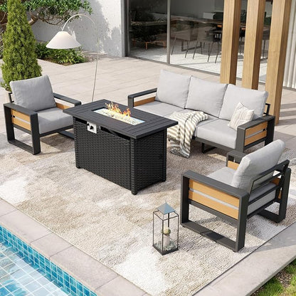 Aoxun Aluminum Patio Furniture Set - Image 9