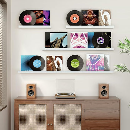 Floating Shelves for Wall, 16 inch Wood Floating Shelves Set of 2, Picture - Image 2