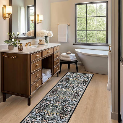 Runner Rug for Entryway: 2.6x8 Kitchen Rugs Non Slip Washable Ultra-Thin Soft - Image 5