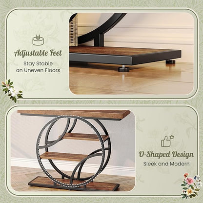 Huuger Modern Console Table, 41.3 Inch Sofa Table - Image 7