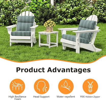 Unimatta Sunbrella Outdoor High Back Chair Cushion Seat Pads, 44 x 21 Inch - Image 3