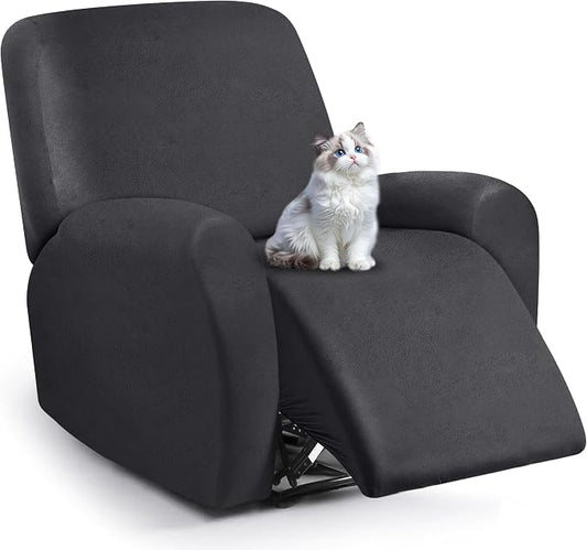 ANARACHON Leather Look Recliner Chair Covers, 4-Pieces Stretch Recliner Cover by ANARACHON