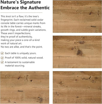 Reclaimed Solid Wood Console Table - Image 8