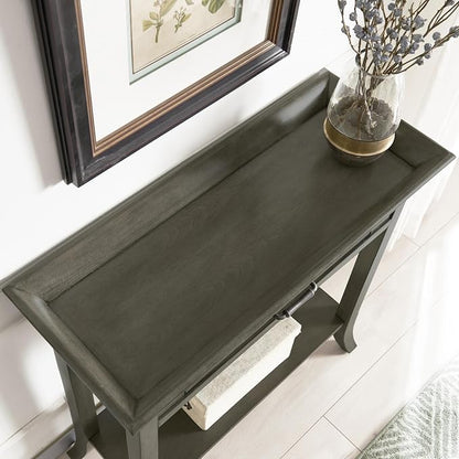 Topol Tray Edge Solid Wood Console Table - Image 7