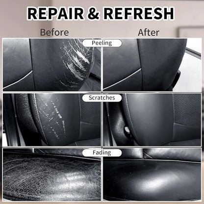 Leather Recoloring Balm, 8.5oz Leather Color Restorer, Leather Couch Scratch - Image 3