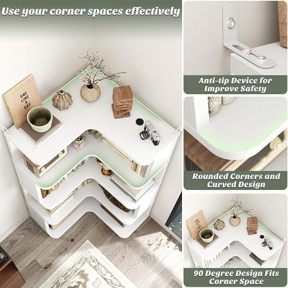 Armocity Corner Book Shelf - Image 4