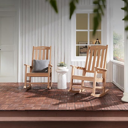 Psilvam Oversized Outdoor Rocking Chair, - Image 5