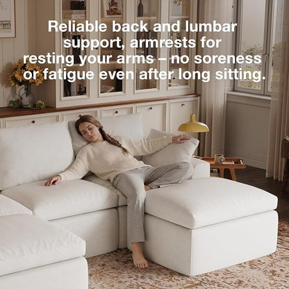 Novilla Modular Cloud Couch, Modern Sectional Sofa - Image 12