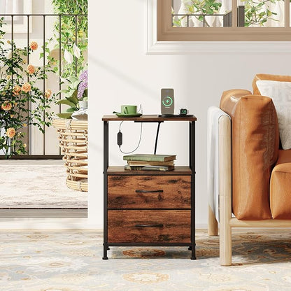 Somdot Nightstands Set of 2, End Tables - Image 7