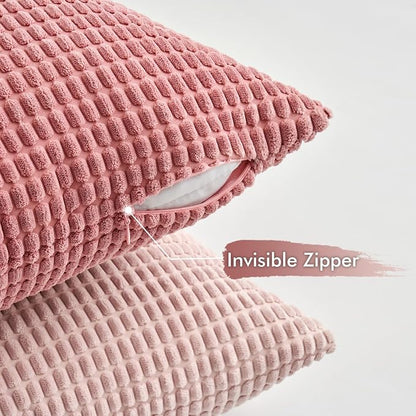 MIULEE Aesthetic Pink Spring Decorative Pillow Covers 20x20 Inch Set of 4 - Image 5