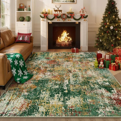 RELEANY Washable Area Rugs 5'x7' Non-Slip Modern Abstract Soft - Image 8