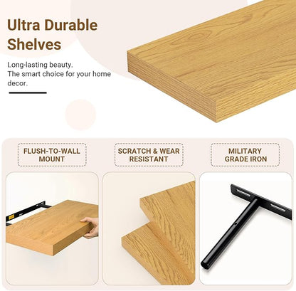 48 Inch Floating Shelves, 12 Inch Deep Floating Shelves - Image 4