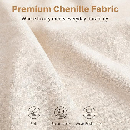 Vesgantti 85'' Chenille Couch for Living Room, 3 Seater Comfy Sofa - Image 3