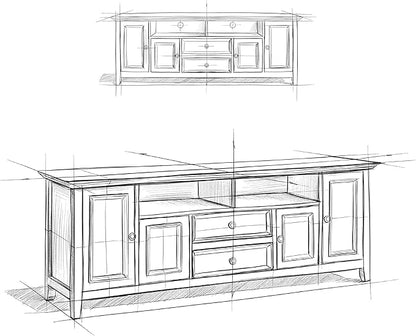 SIMPLIHOME Amherst TV Stand - Image 14