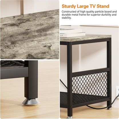 VECELO TV Stand with Power Outlets - Image 4