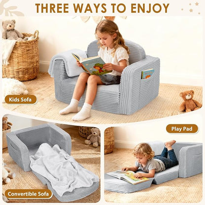 Foryoomi 2 in 1 Convertible Kids Couch - Image 4