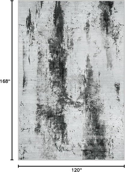 10x14 Area Rugs Washable Rug: Modern Abstract Living Room Rug Soft Anti-Skid - Image 2