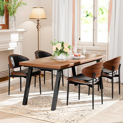 YaFiti Dining Chairs Set of 6, Dining Room and Kitchen Chairs, Mid Century - Image 9