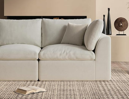 ohllob Corner Seat for Cloud Sectional Couches Living Room, Warm White - Image 5
