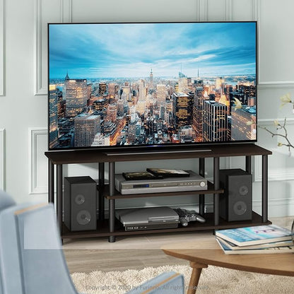 Furinno Turn-N-Tube No Tools 3D 3-Tier Entertainment TV Stand up to 50 inch TV - Image 2