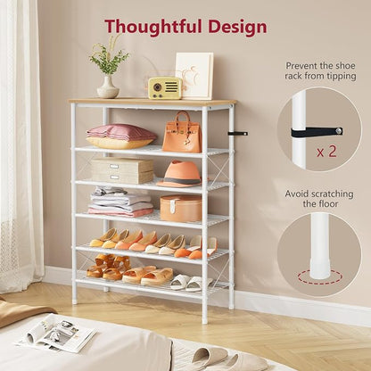 Tajsoon 6 Tier Shoe Rack Organizer - Image 7