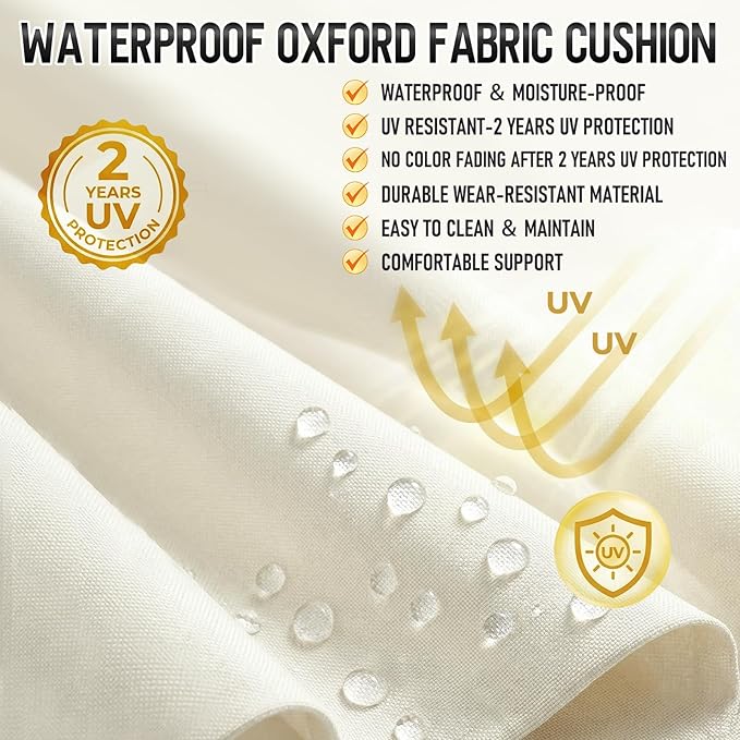 80x26 Inch Folding Chaise Lounge Cushion Quick Dry - Image 3