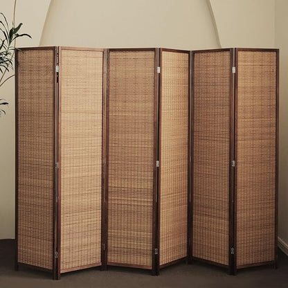 Furnnylane 6 Panel Bamboo Room Divider - Image 3