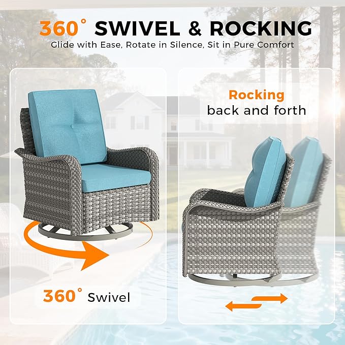 14-Seat Outdoor Wicker Patio Furniture Set - Image 5