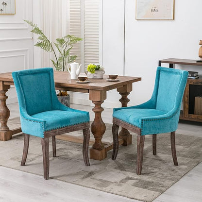 Modern Dining Chairs Set of 2, High Back Dining Chairs Side Chairs - Image 2