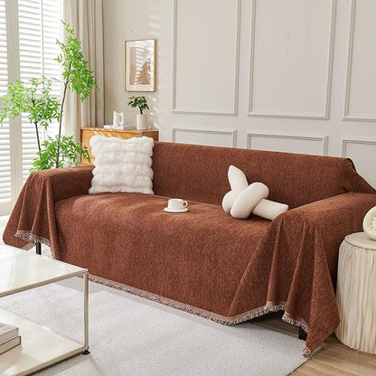 DREAMINGO Sofa Covers Washable Thick Chenille Couch Cover by DREAMINGO