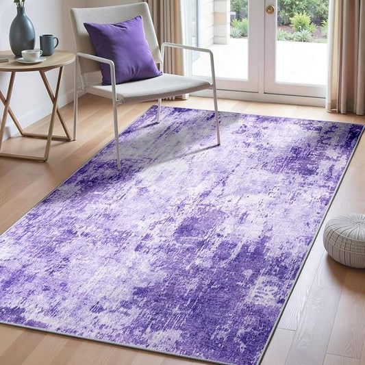 RELEANY Washable Area Rugs 3'x5' Non-Slip Modern Abstract Soft by RELEANY