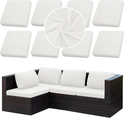 Outdoor Cushion Covers Set, Replacement by SUKAIKEQA
