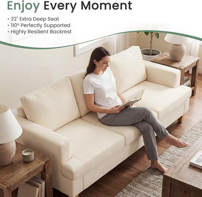 YOUDENOVA Sofa, 3 Piece Set Comfy Sofa, Loveseat & 2 3-Seater Couch - Image 5