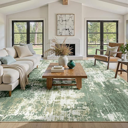 RELEANY Washable Area Rugs 6'x9' Non-Slip Modern Abstract Soft - Image 9