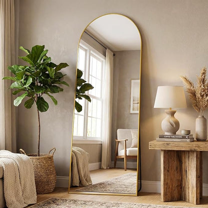 Antok 58" x19” Arched Full Length Floor Mirror, Free Standing/Wall Mount/Leaning - Image 3