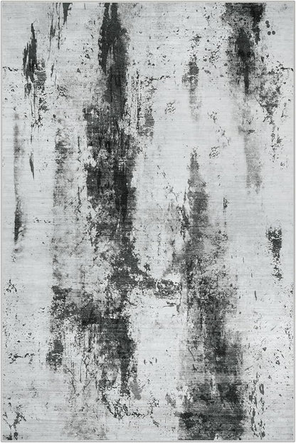 2'6''x8' Runner Rugs Washable Rug: Modern Abstract Living Room Rug Soft - Image 2