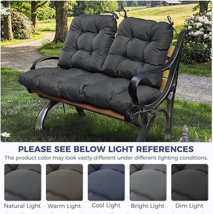 Wicker Chair Cushions of 3 Pieces, Waterproof Cushions - Image 5