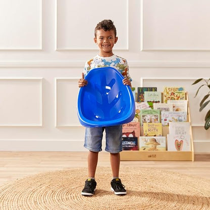 ECR4Kids Plastic Leaf Scoop Floor Rocker Seat, Classroom Furniture - Image 9