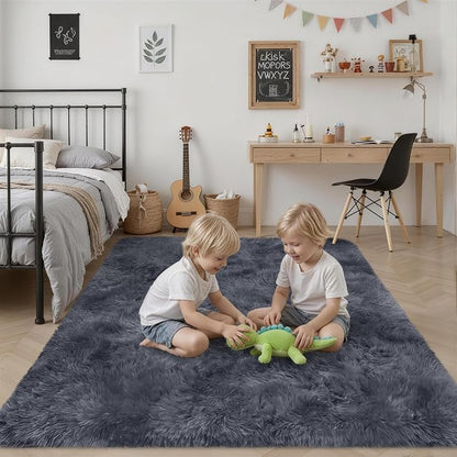 8x10 Area Rugs for Living Room Bedroom: Ultra Soft Fluffy Shag Rug Upgrade - Image 7